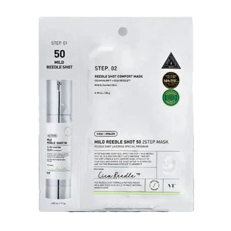 호주에서 VT Cosmetics Mild Reedle Shot 50 2Step Mask 21.5g 구매 - 한국 스킨케어 온라인