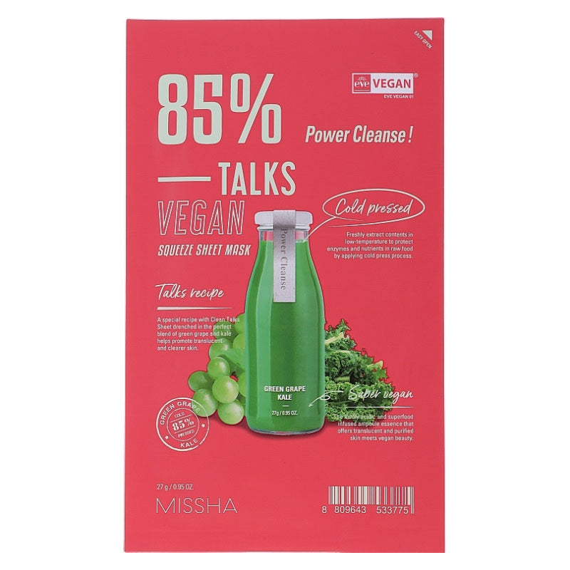 Talks Vegan Squeeze Sheet Mask 27g