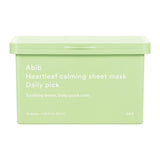 Heartleaf Calming Sheet Mask Daily Pick (30 Sheets)