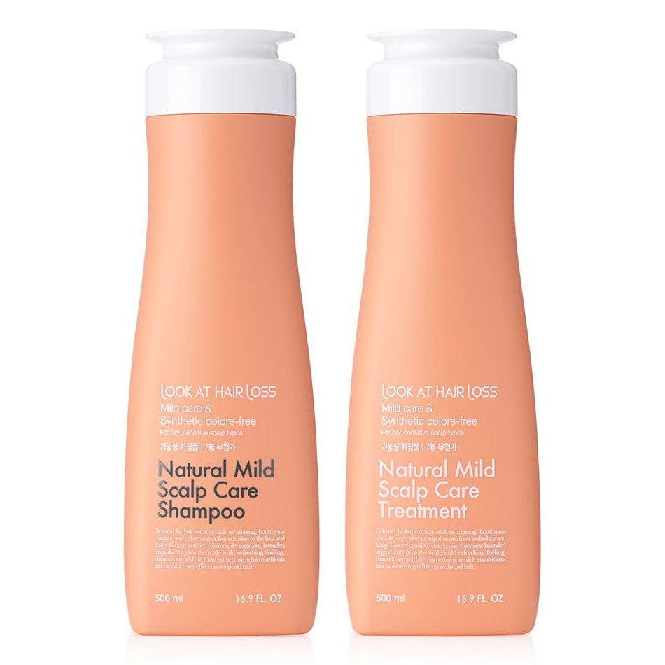 Look At Hair Loss Natural Mild Scalp Care Shampoo OR Treatment 500ml