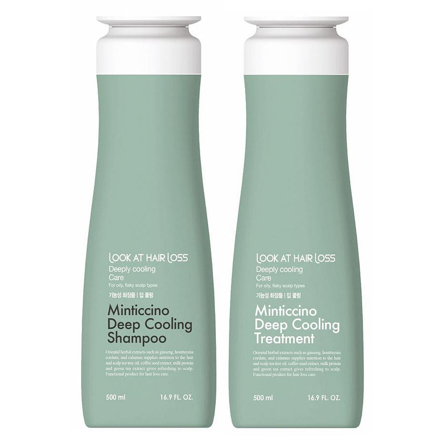 Look At Hair Loss Minticcino Deep Cooling Shampoo OR Treatment 500ml