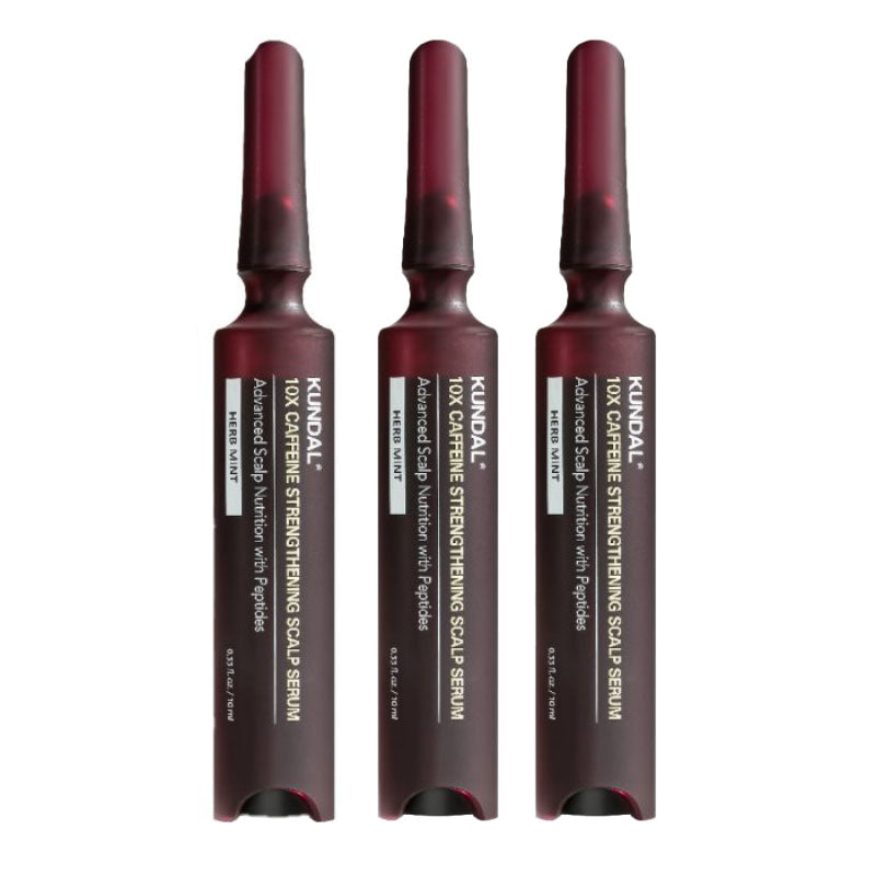 Korean Royal Palace Edition Set - 10X Caffeine Scalp Serum (10ml * 3ea) + Gua Sha Comb