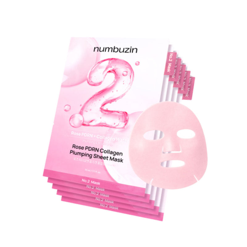 No.2 Rose PDRN Collagen Plumping Sheet Mask
