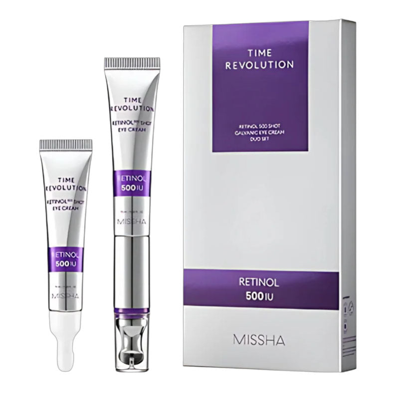 Time Revolution Retinol 500 Shot Galvanic Eye Cream Duo Set (15ml x 2)
