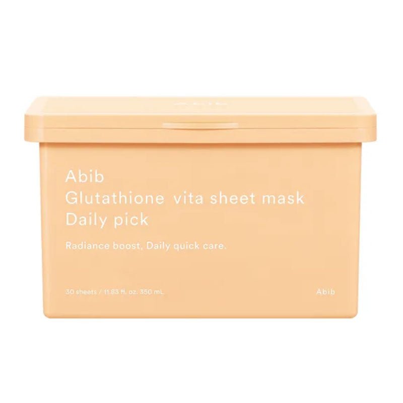 Buy Abib Glutathione Vita Sheet Mask Daily Pick (30 Sheets) at Lila Beauty - Korean and Japanese Beauty Skincare and Makeup Cosmetics