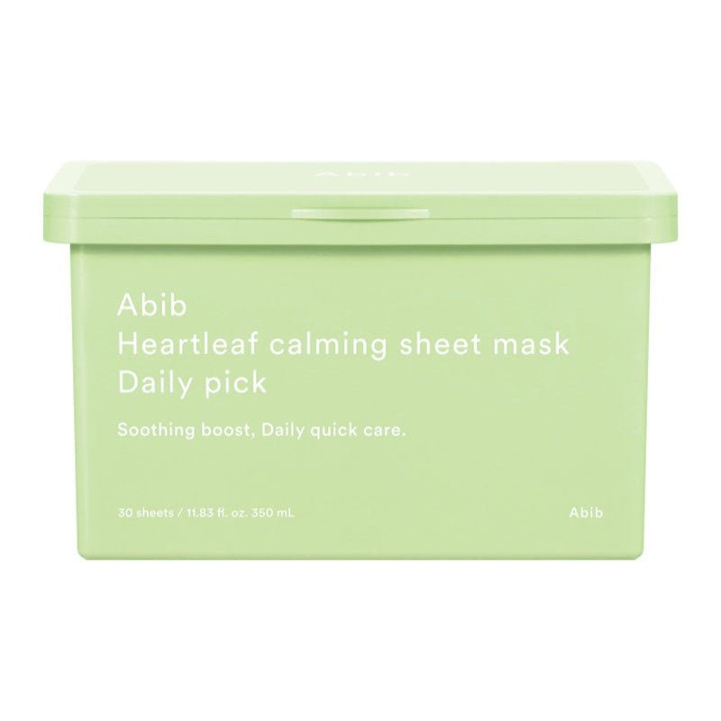 Buy Abib Heartleaf Calming Sheet Mask Daily Pick (30 Sheets) at Lila Beauty - Korean and Japanese Beauty Skincare and Makeup Cosmetics