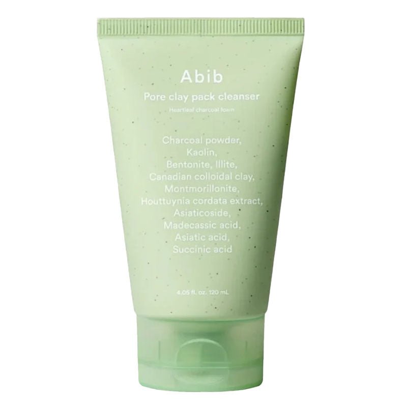 Buy Abib Pore Clay Pack Cleanser Heartleaf Charcoal Foam 120ml at Lila Beauty - Korean and Japanese Beauty Skincare and Makeup Cosmetics