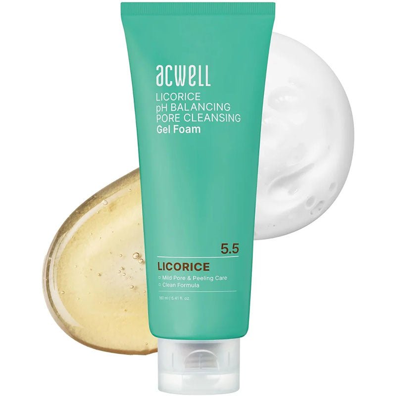 Buy Acwell Licorice pH Balancing Pore Cleansing Gel Foam 160ml at Lila Beauty - Korean and Japanese Beauty Skincare and Makeup Cosmetics