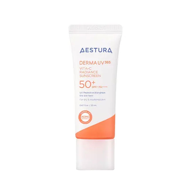 Buy Aestura Derma UV365 Vita-C Radiance Sunscreen 20ml (Mini) at Lila Beauty - Korean and Japanese Beauty Skincare and Makeup Cosmetics