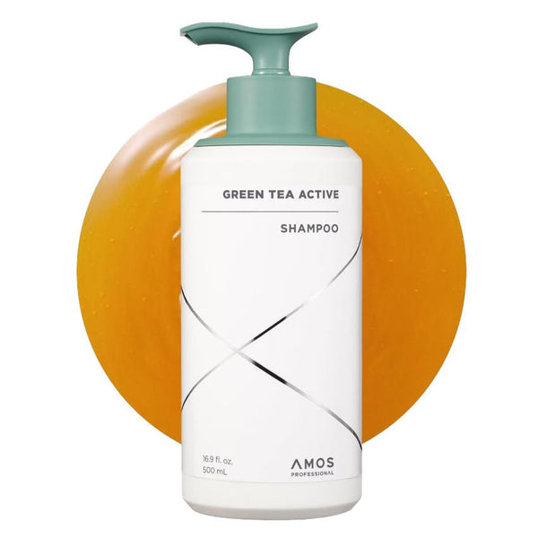 Buy Amos Green Tea Active Shampoo 500ml (2025 Renewal) at Lila Beauty - Korean and Japanese Beauty Skincare and Makeup Cosmetics