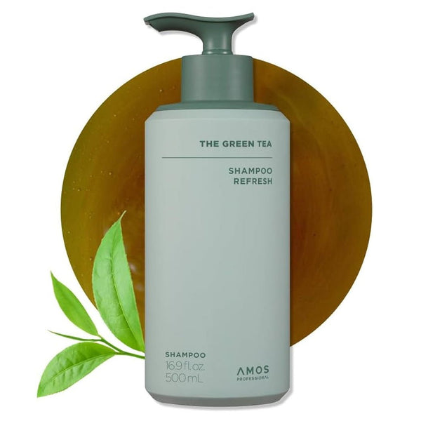 Buy Amos The Green Tea Shampoo 500ml Refresh (2025 Renewal) at Lila Beauty - Korean and Japanese Beauty Skincare and Makeup Cosmetics