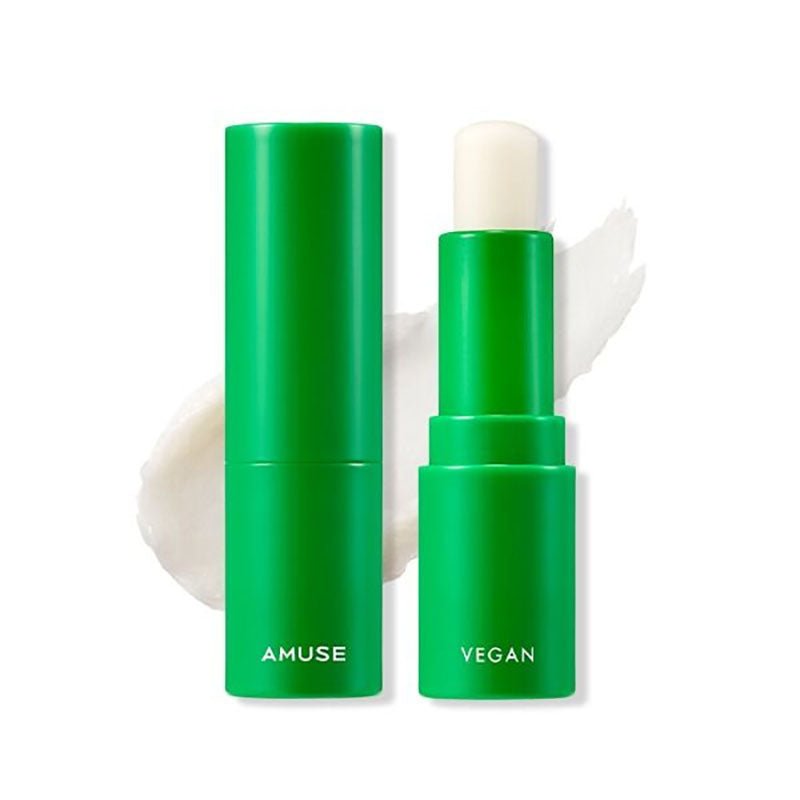 Buy Amuse Vegan Green Lip Balm 3.5g 01 Clear (Short Expiry 11/12/2026) at Lila Beauty - Korean and Japanese Beauty Skincare and Makeup Cosmetics
