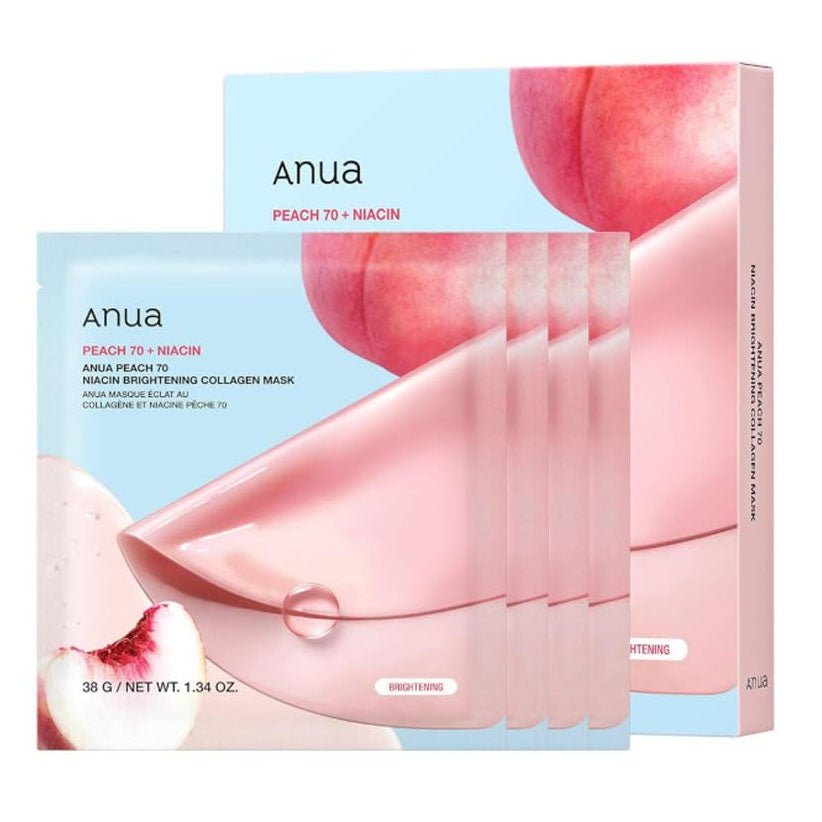 Anua Peach 70 नियासिन ब्राइटनिंग कोलेजन मास्क 38g यहाँ से खरीदें Lila Beauty - कोरियाई और जापानी ब्यूटी स्किनकेयर और मेकअप कॉस्मेटिक्स