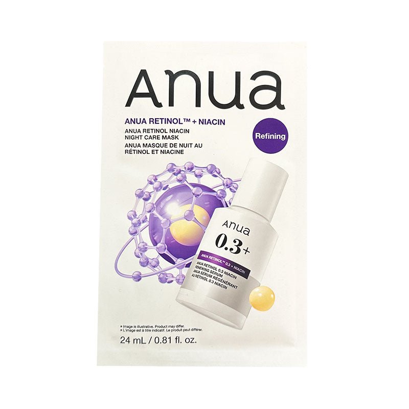 Buy Anua Retinol Niacin Night Care Mask 24ml (1 Sheet) at Lila Beauty - Korean and Japanese Beauty Skincare and Makeup Cosmetics