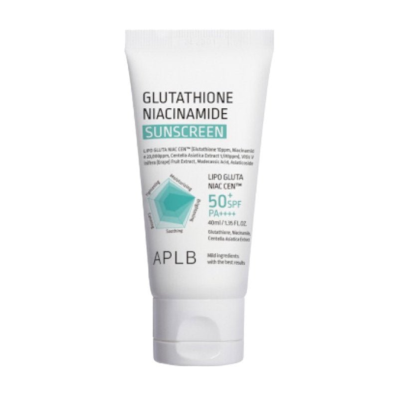 Buy APLB Glutathione Niacinamide Sunscreen 40ml at Lila Beauty - Korean and Japanese Beauty Skincare and Makeup Cosmetics