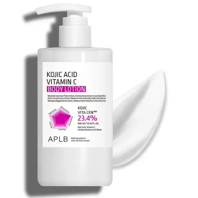 Buy APLB Kojic Acid Vitamin C Body Lotion 300ml at Lila Beauty - Korean and Japanese Beauty Skincare and Makeup Cosmetics