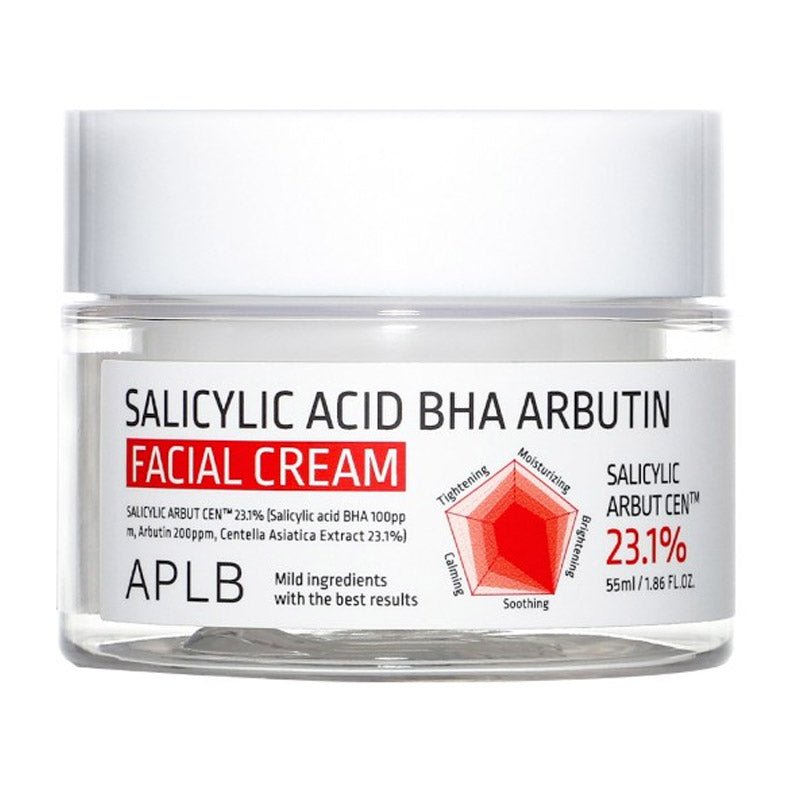 Buy APLB Salicylic Acid BHA Arbutin Facial Cream 55ml at Lila Beauty - Korean and Japanese Beauty Skincare and Makeup Cosmetics