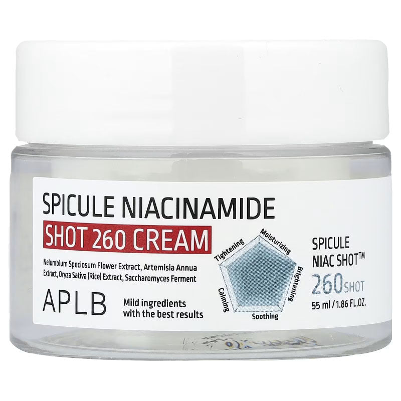 Buy APLB Spicule Niacinamide Shot 260 Cream 55ml at Lila Beauty - Korean and Japanese Beauty Skincare and Makeup Cosmetics
