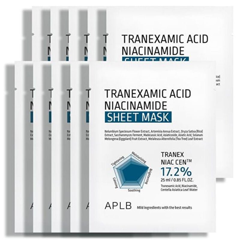 Buy APLB Tranexamic Acid Niacinamide Sheet Mask 25ml at Lila Beauty - Korean and Japanese Beauty Skincare and Makeup Cosmetics