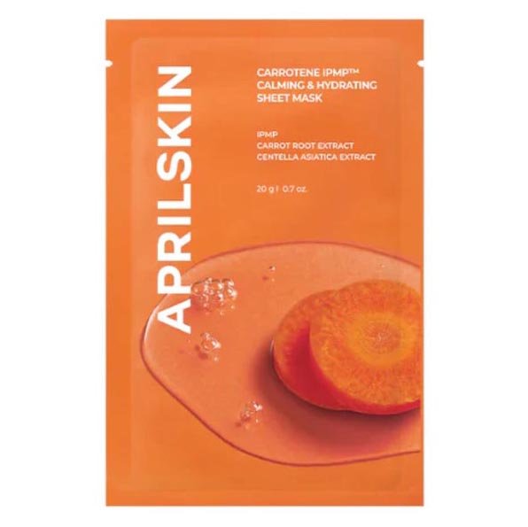 Buy April Skin Carrotene IPMP Calming & Hydrating Sheet Mask 20g (Short Expiry 28/11/2026) at Lila Beauty - Korean and Japanese Beauty Skincare and Makeup Cosmetics