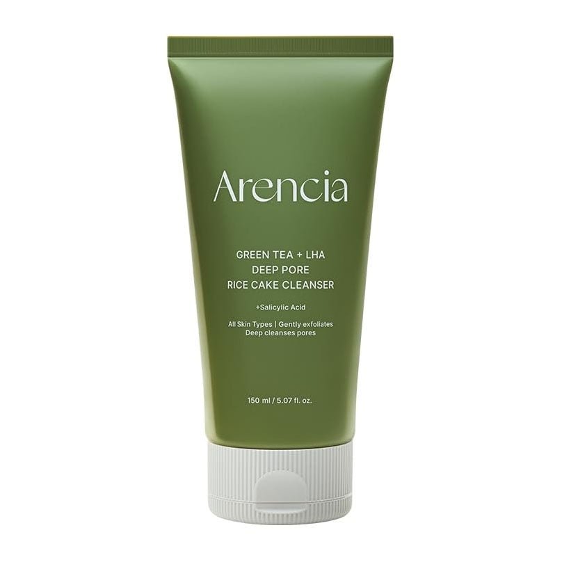 Buy Arencia Green Tea + LHA Deep Pore Rice Cake Cleanser 150ml at Lila Beauty - Korean and Japanese Beauty Skincare and Makeup Cosmetics