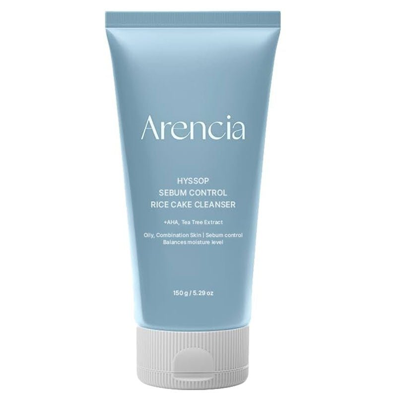 Buy Arencia Hyssop Sebum Control Rice Cake Cleanser 150g at Lila Beauty - Korean and Japanese Beauty Skincare and Makeup Cosmetics
