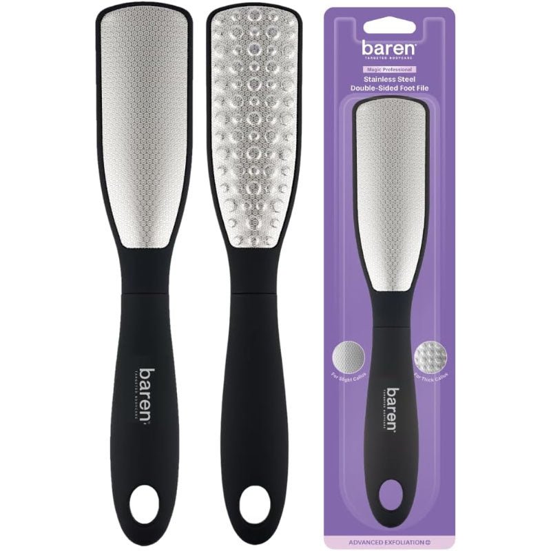 Buy Baren Callus Remover Magic Professional Stainless Steel Double-Sided Foot File at Lila Beauty - Korean and Japanese Beauty Skincare and Makeup Cosmetics
