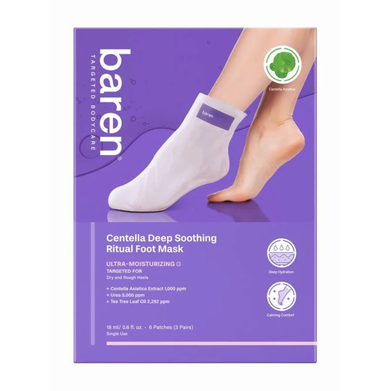 Buy Baren Centella Deep Soothing Ritual Foot Mask 18ml at Lila Beauty - Korean and Japanese Beauty Skincare and Makeup Cosmetics
