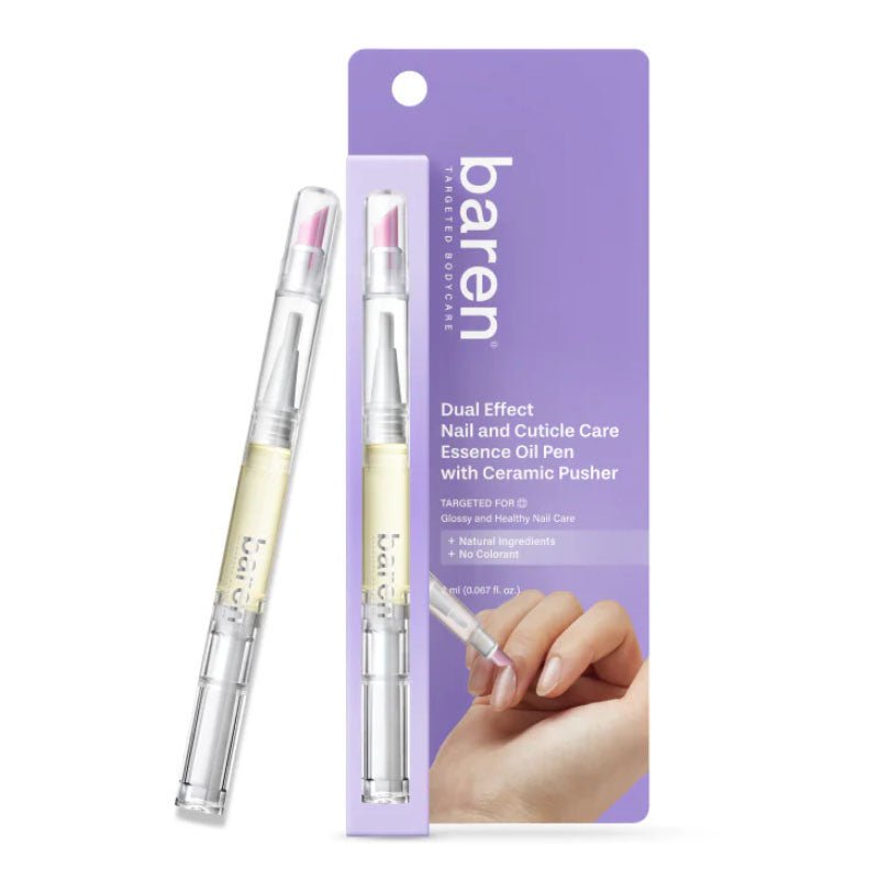 Buy Baren Dual Effect Nail and Cuticle Care Essence Oil Pen with Ceramic Pusher 2ml at Lila Beauty - Korean and Japanese Beauty Skincare and Makeup Cosmetics