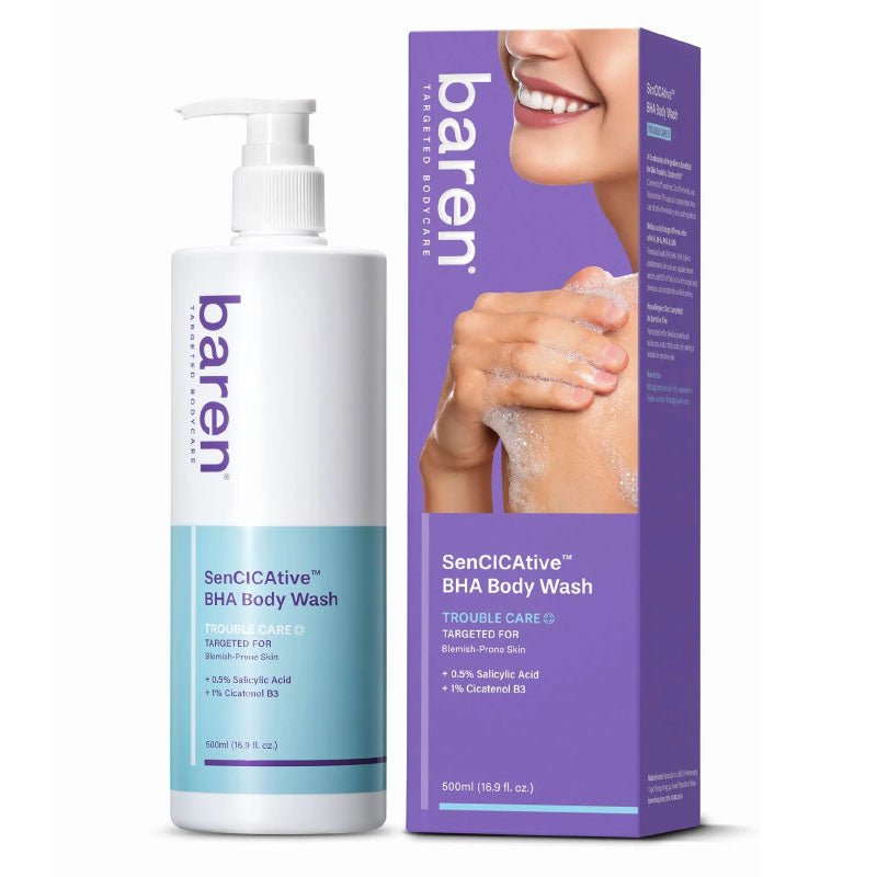 Buy Baren SenCICAtive BHA Body Wash 500ml at Lila Beauty - Korean and Japanese Beauty Skincare and Makeup Cosmetics