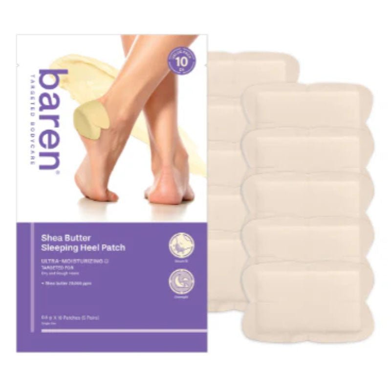 Buy Baren Shea Butter Sleeping Heel Patch (10 Patches - 5 Pairs) at Lila Beauty - Korean and Japanese Beauty Skincare and Makeup Cosmetics