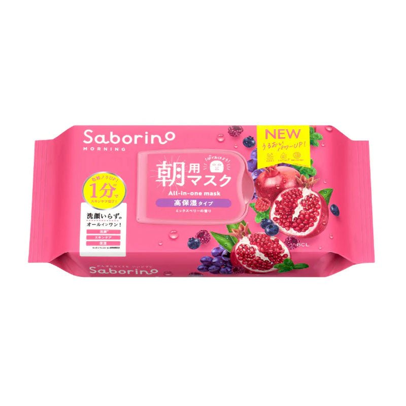 Buy BCL Saborino Morning Moisture Face Mask Mixed Berry (30pcs) at Lila Beauty - Korean and Japanese Beauty Skincare and Makeup Cosmetics