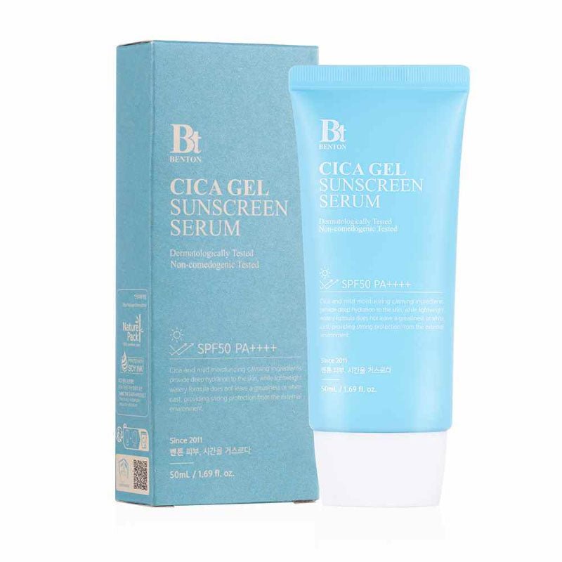 Buy Benton Cica Gel Sunscreen Serum 50ml at Lila Beauty - Korean and Japanese Beauty Skincare and Makeup Cosmetics