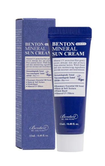 Buy Benton Skin Fit Mineral Sun Cream Mini 12ml at Lila Beauty - Korean and Japanese Beauty Skincare and Makeup Cosmetics