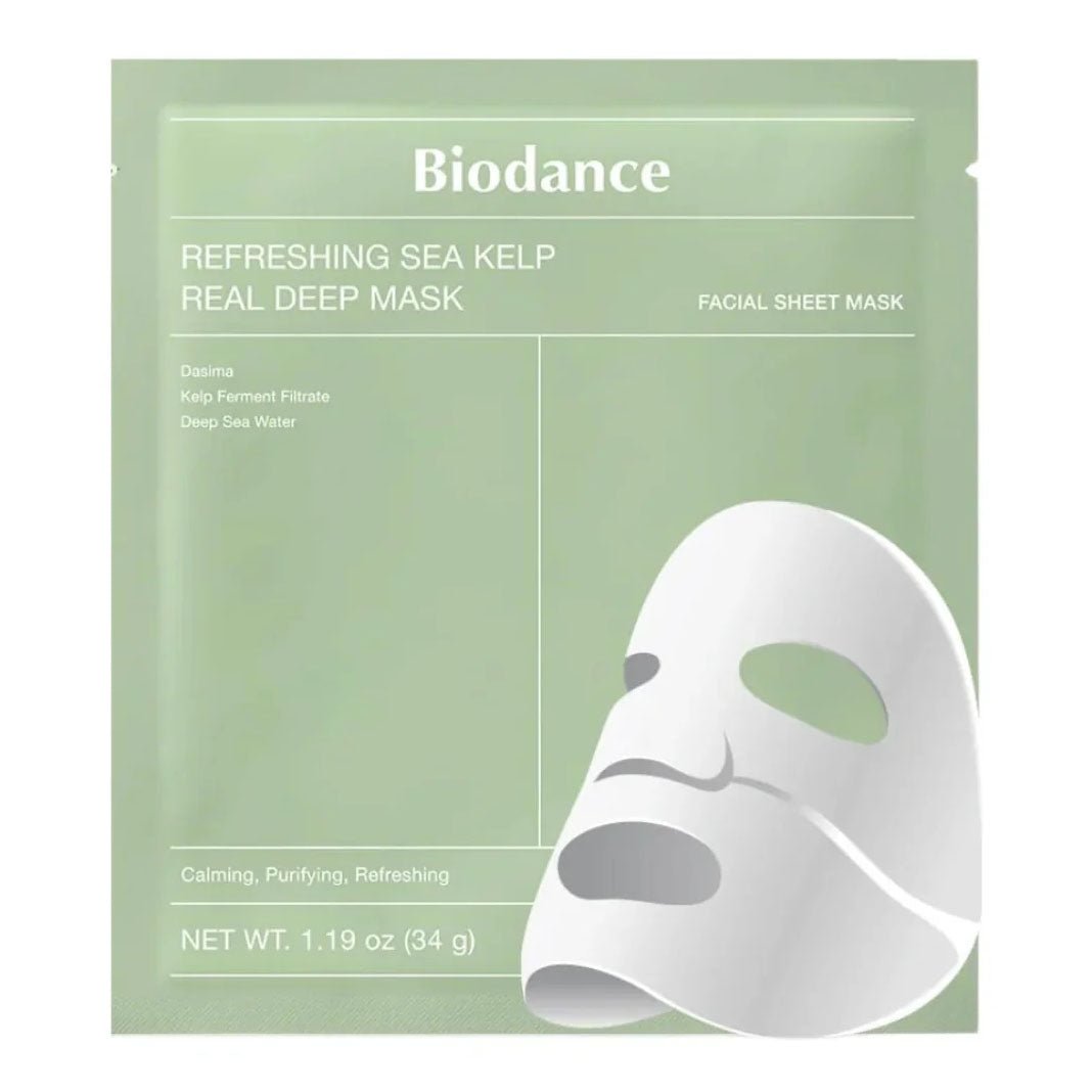 Buy Biodance 🎁 Refreshing Sea Kelp Real Deep Mask 34g (100% off) at Lila Beauty - Korean and Japanese Beauty Skincare and Makeup Cosmetics