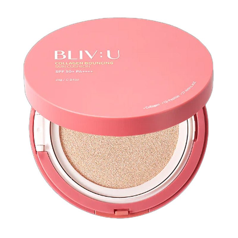 Buy Bliv:U Collagen Bouncing Sun Cushion 24g at Lila Beauty - Korean and Japanese Beauty Skincare and Makeup Cosmetics