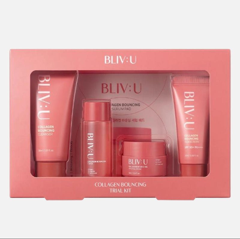 Buy Bliv:U Collagen Bouncing Trial Kit (5 pcs) at Lila Beauty - Korean and Japanese Beauty Skincare and Makeup Cosmetics