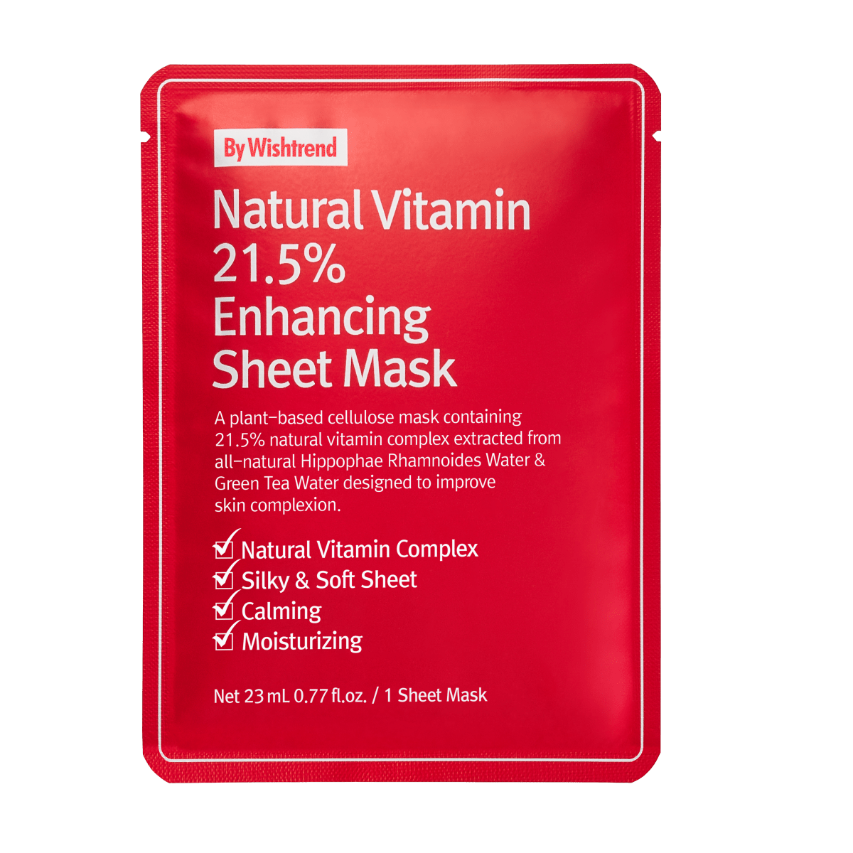 Buy By Wishtrend 🎁 Natural Vitamin 21.5% Enhancing Sheet Mask (100% off) at Lila Beauty - Korean and Japanese Beauty Skincare and Makeup Cosmetics