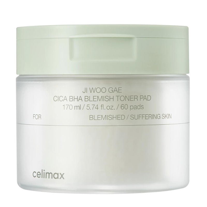 Buy celimax Ji Woo Gae Cica BHA Blemish Toner Pad (60 Pads) at Lila Beauty - Korean and Japanese Beauty Skincare and Makeup Cosmetics
