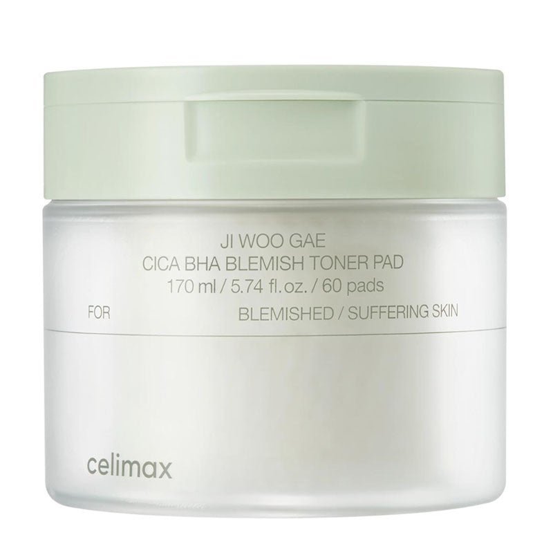Buy Celimax Ji Woo Gae Cica BHA Blemish Toner Pad (60 Pads) at Lila Beauty - Korean and Japanese Beauty Skincare and Makeup Cosmetics