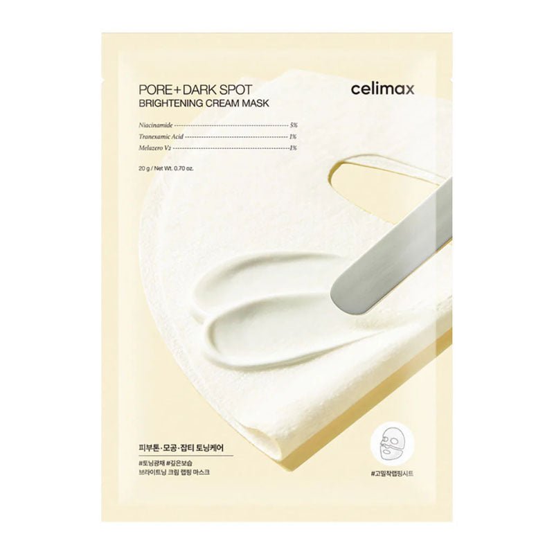 Buy Celimax Pore + Dark Spot Brightening Cream Mask 20g at Lila Beauty - Korean and Japanese Beauty Skincare and Makeup Cosmetics