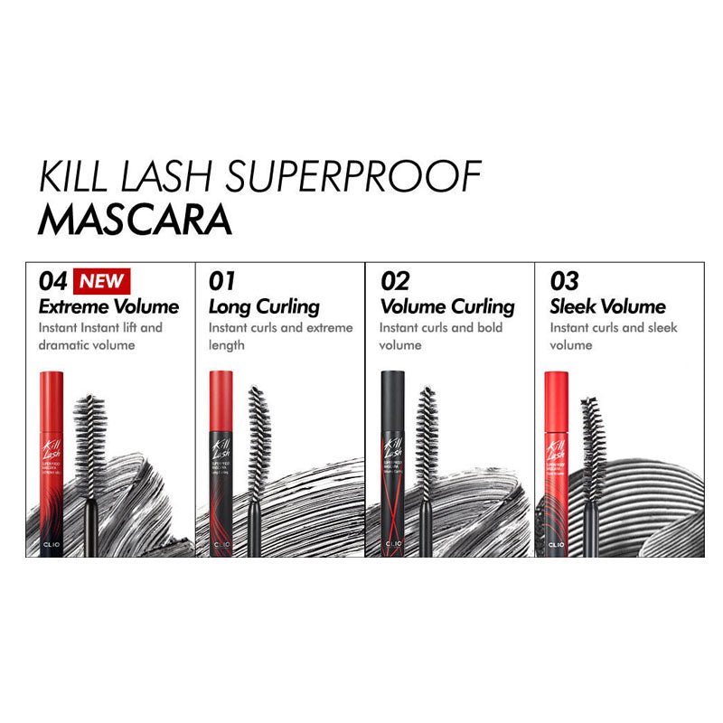 Buy Clio Kill Lash Superproof Mascara 7g at Lila Beauty - Korean and Japanese Beauty Skincare and Makeup Cosmetics