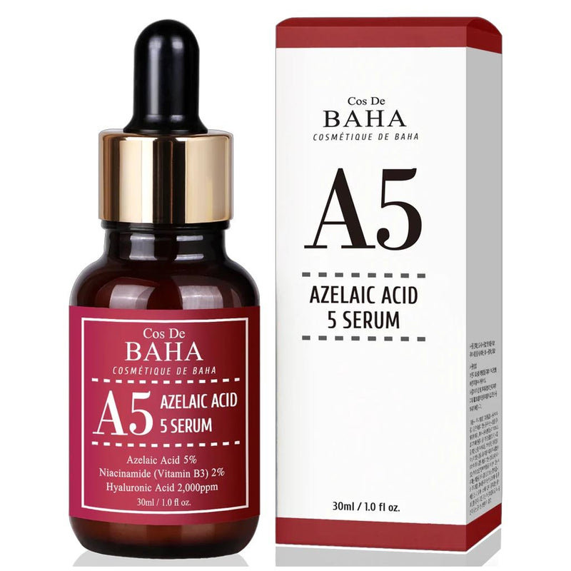Buy Cos De BAHA A5 Azelaic Acid 5% Serum 30ml at Lila Beauty - Korean and Japanese Beauty Skincare and Makeup Cosmetics