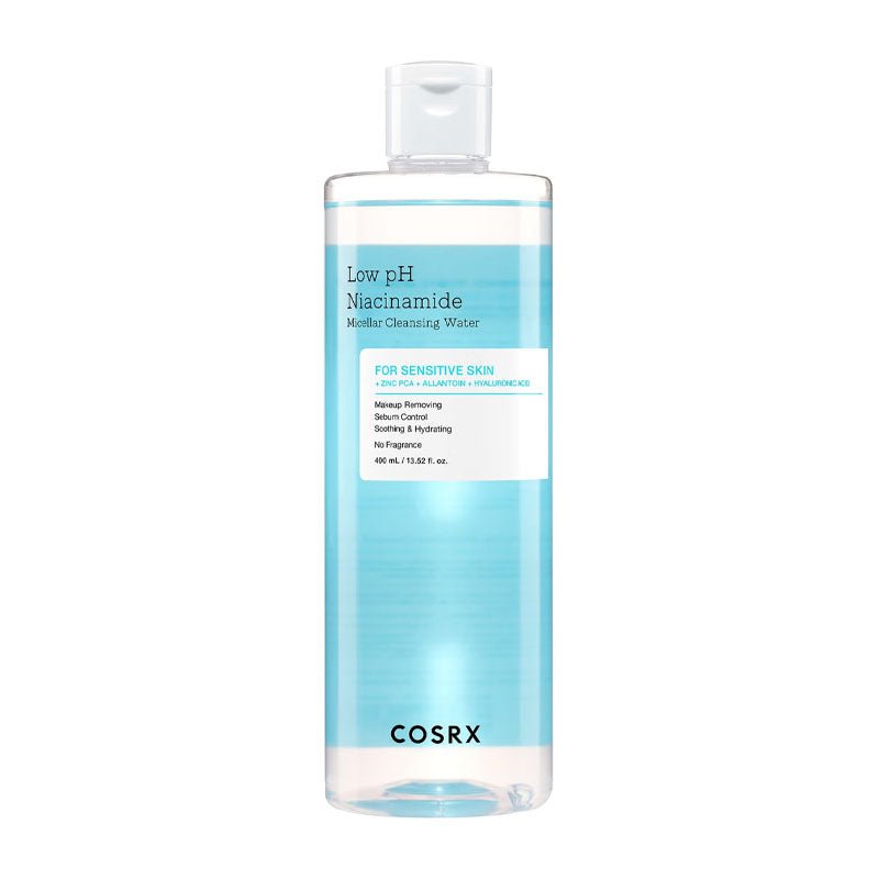 Buy Cosrx Low pH Niacinamide Micellar Cleansing Water 400ml at Lila Beauty - Korean and Japanese Beauty Skincare and Makeup Cosmetics