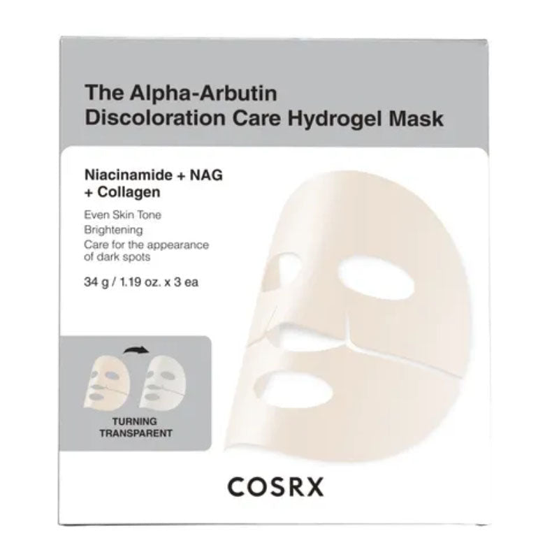 Buy Cosrx The Alpha-Arbutin Discoloration Care Hydrogel Mask 34g at Lila Beauty - Korean and Japanese Beauty Skincare and Makeup Cosmetics