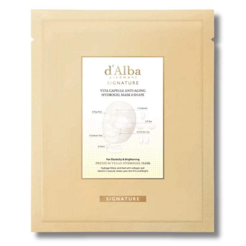 Buy d'Alba Signature Vita Capsule Anti-Aging Hydrogel Mask 8 Shape 44g at Lila Beauty - Korean and Japanese Beauty Skincare and Makeup Cosmetics