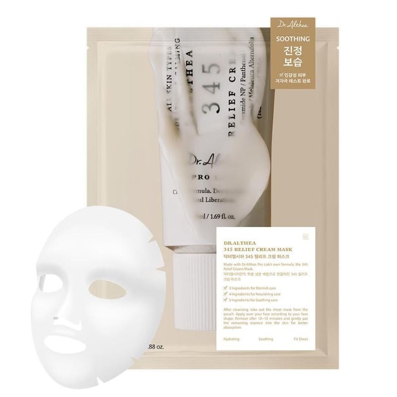 Buy Dr. Althea 345 Relief Cream Mask 25g at Lila Beauty - Korean and Japanese Beauty Skincare and Makeup Cosmetics