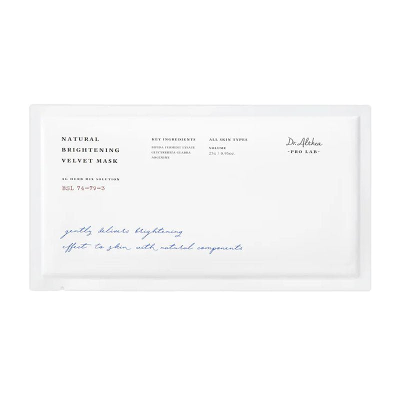 Buy Dr. Althea Natural Brightening Velvet Mask 27g at Lila Beauty - Korean and Japanese Beauty Skincare and Makeup Cosmetics