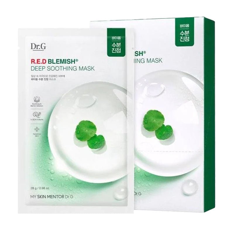 Buy Dr.G R.E.D Blemish Deep Soothing Mask 28g at Lila Beauty - Korean and Japanese Beauty Skincare and Makeup Cosmetics
