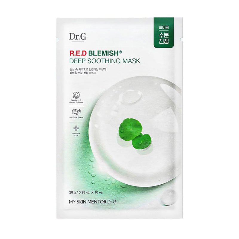 Buy Dr.G R.E.D Blemish Deep Soothing Mask 28g at Lila Beauty - Korean and Japanese Beauty Skincare and Makeup Cosmetics